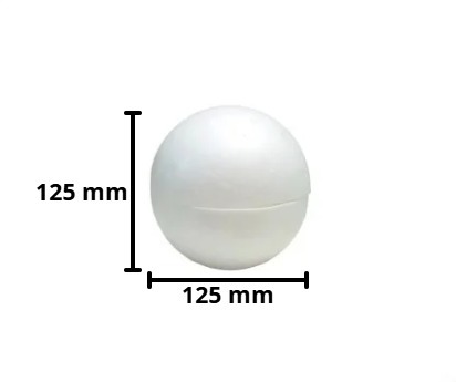 BOLA ISOPOR 125MM